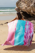 Sunset In The Bay Sand Free rPET Beach Towel (160x160cm)