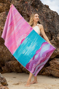 Sunset In The Bay Sand Free rPET Beach Towel (80x160cm)