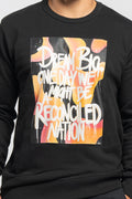 Reconciled Nation (Yellow) Black Cotton Blend Crew Neck Unisex Sweatshirt