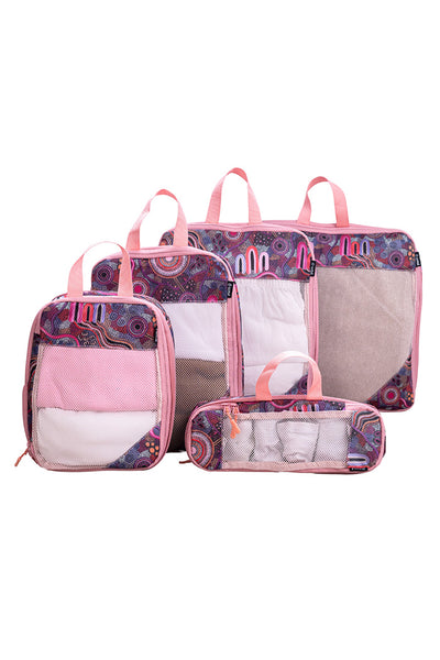 Pink Colours Travel Packing Cubes (5 Pack)