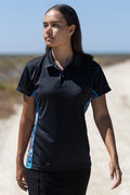 Calm Place Black Bamboo (Simpson) Women's Fitted Polo Shirt