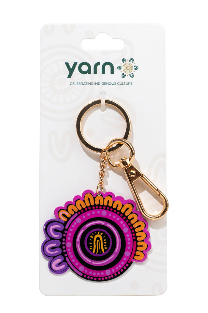 Mother Round Keyring