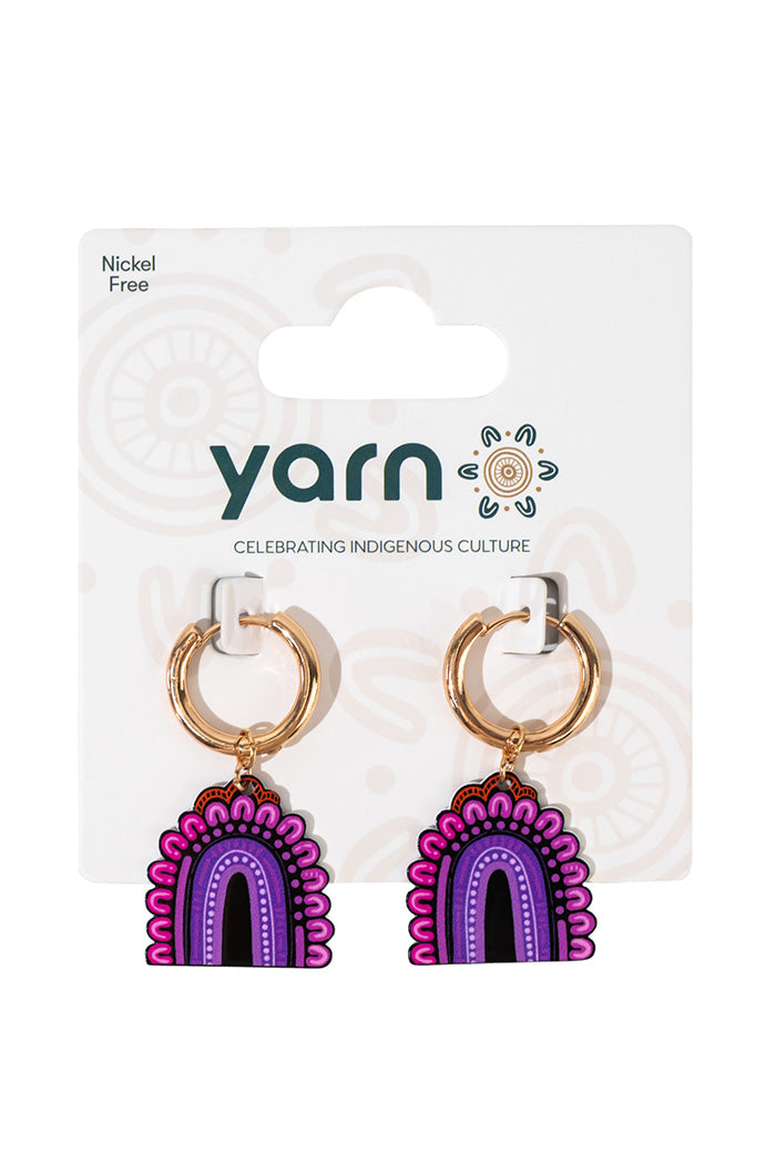 Mother Hoop Earrings