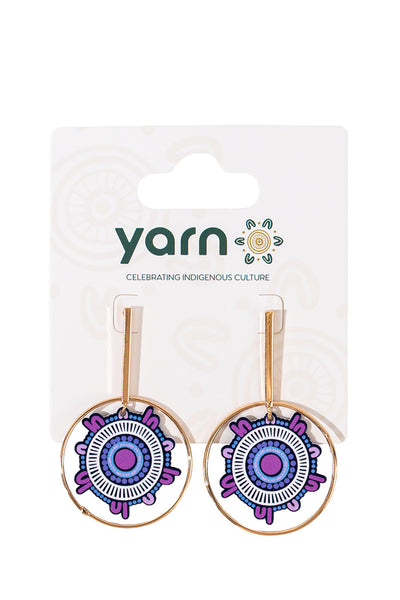 A Woman's Connection Round Earrings