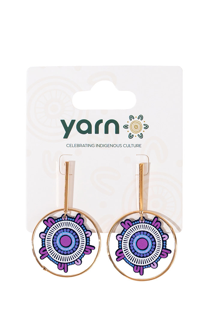 A Woman's Connection Round Earrings