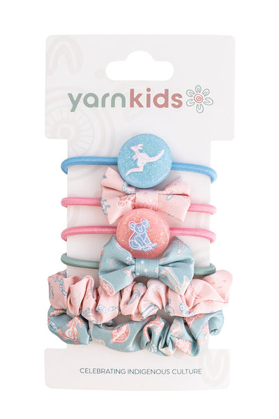 Australian Wildlife Kids Elastic Headbands & Scrunchies Set