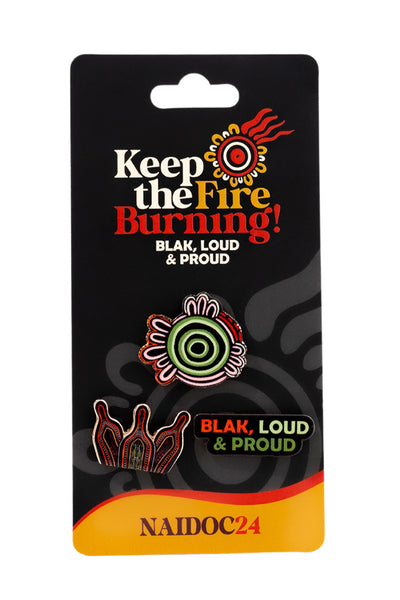 Proud & Deadly NAIDOC 2024 Lapel Pin (3 Pack)