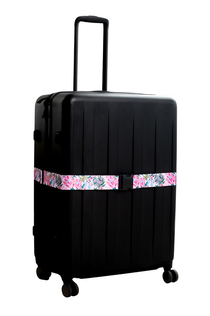 Pink Banksia Luggage Belt