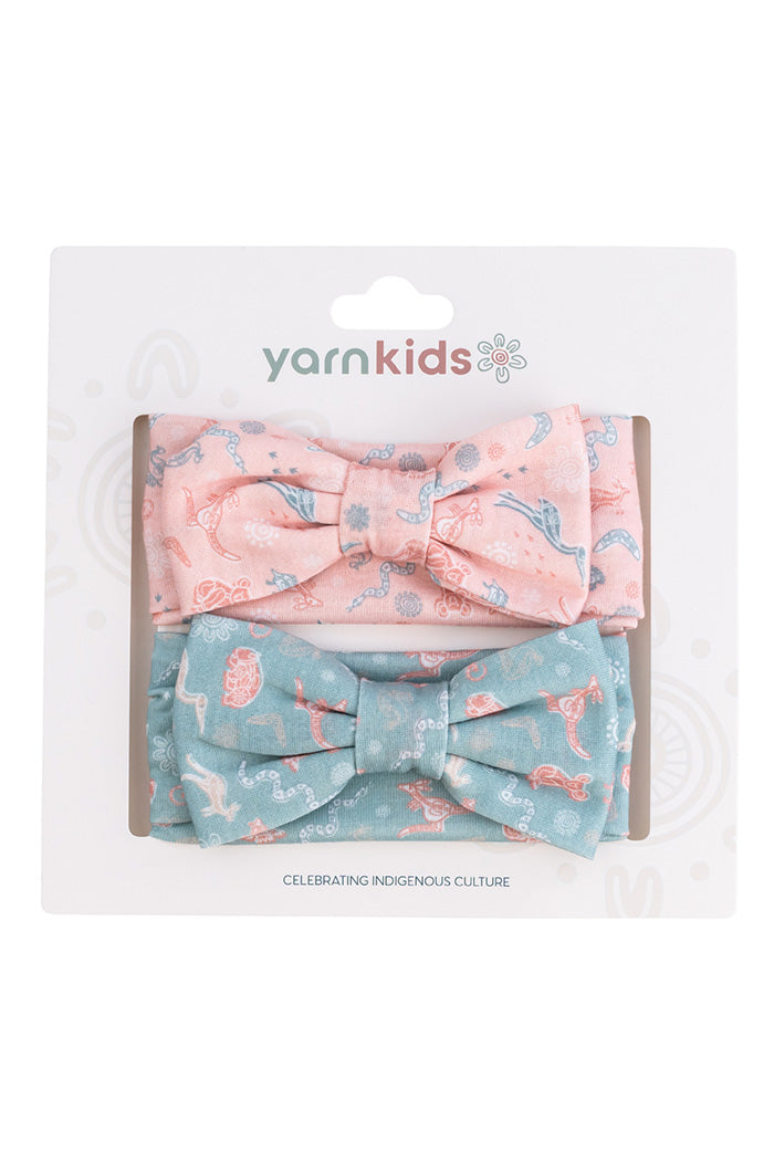 Australian Wildlife Kids Bow Soft Headband Set (2 Pack)