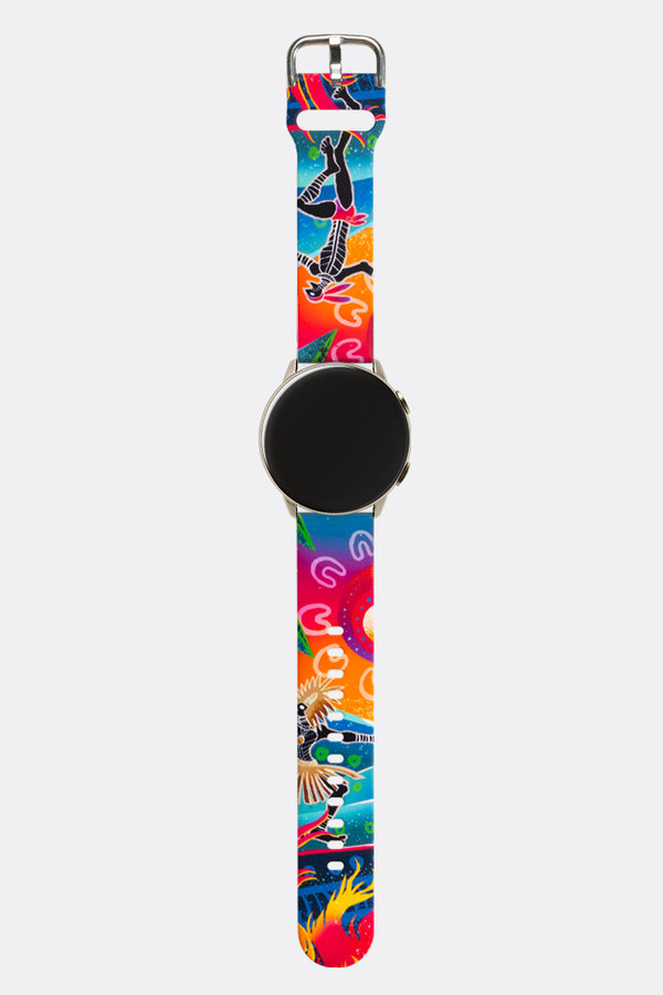 Fire Spirit People Silicon Samsung Watch Strap