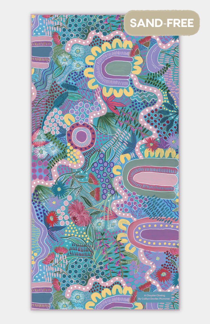 A Chapter Closing Sand Free rPET Beach Towel (80x160cm)