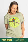 Lorikeet 'Australian Wildlife Conservancy' Pistachio Cotton Crew Neck Women’s T-Shirt