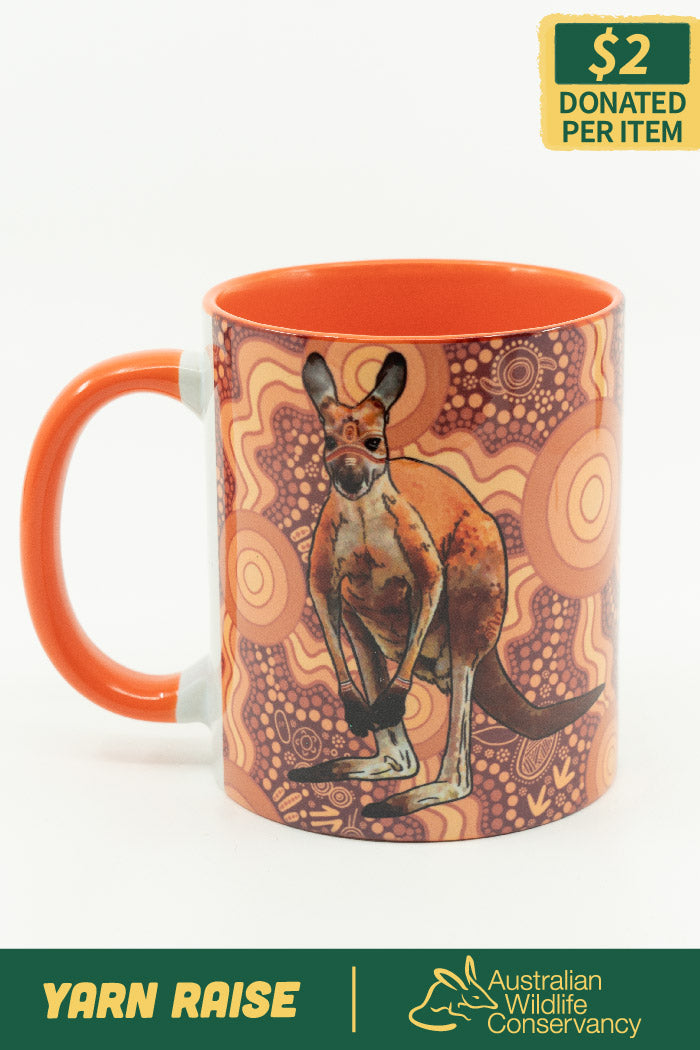 Kangaroo (Barra) 'Australian Wildlife Conservancy' Ceramic Coffee Mug