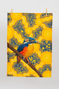 Kingfisher (Azure Nurnamamdatba) 'Australian Wildlife Conservancy' Linen Blend Tea Towel