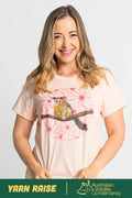 Possum (Batja) 'Australian Wildlife Conservancy' Pale Pink Cotton Crew Neck Women’s T-Shirt