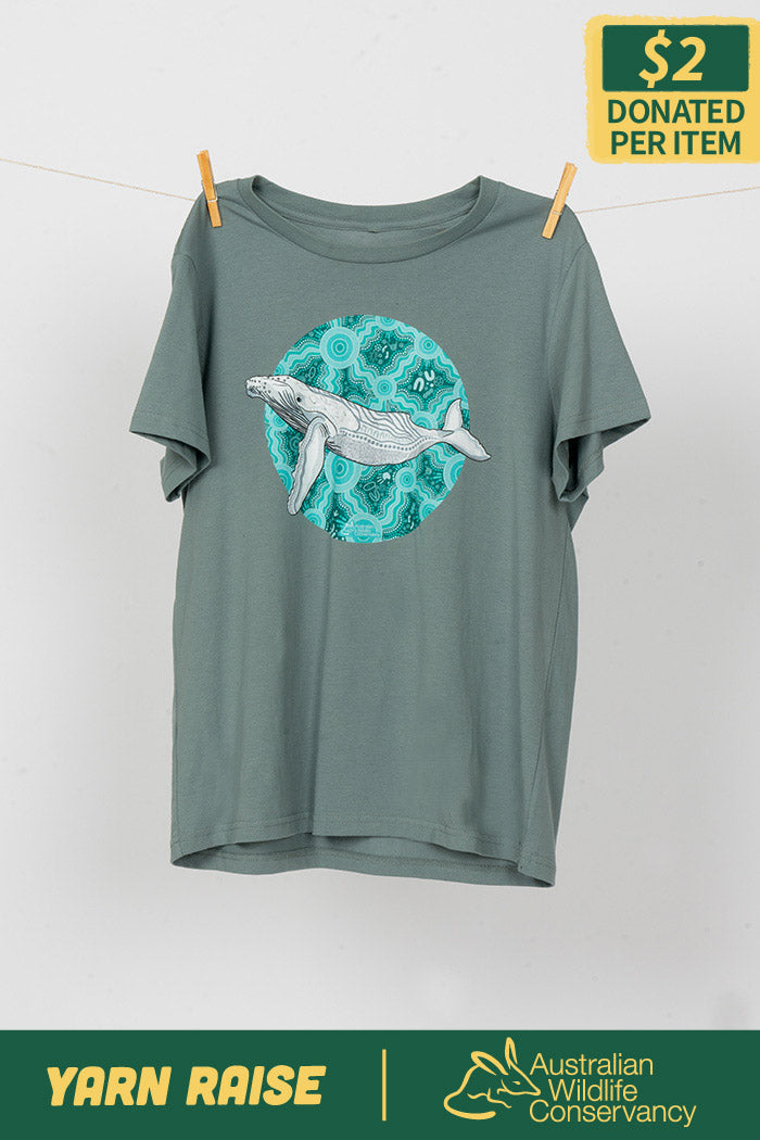 Migaloo 'Australian Wildlife Conservancy' Mineral Cotton Crew Neck Women’s T-Shirt