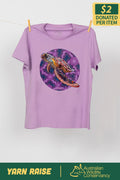 Sea Turtle 'Australian Wildlife Conservancy' Lavender Cotton Crew Neck Women’s T-Shirt