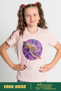 Sea Turtle 'Australian Wildlife Conservancy' Pink Cotton Crew Neck Kids T-Shirt