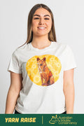 Dingo (Wilkarr) 'Australian Wildlife Conservancy' Natural Cotton Crew Neck Women’s T-Shirt