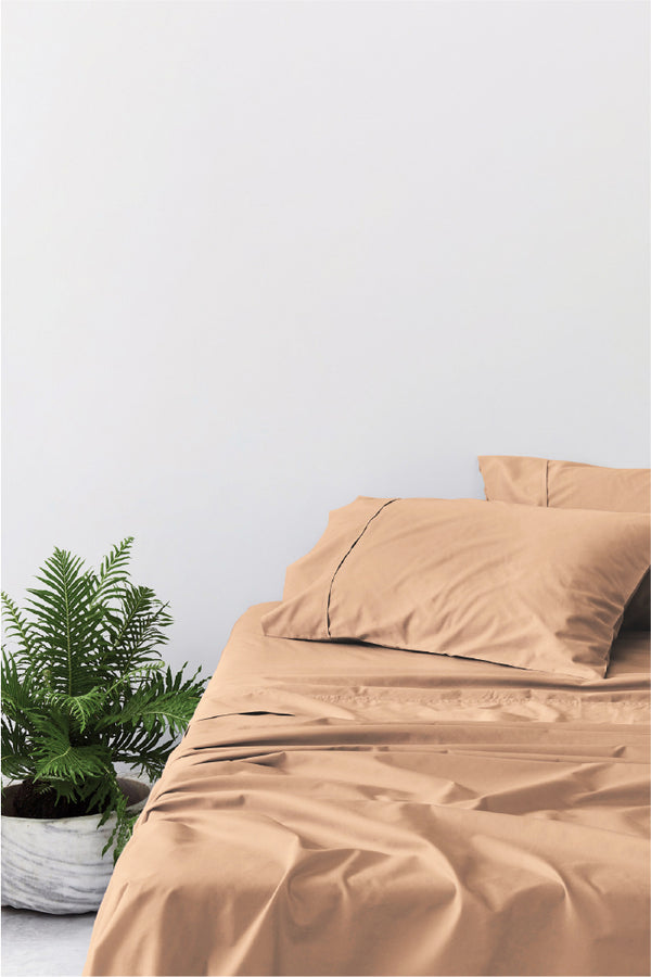 Apricot 100% Cotton Sheet Set