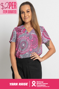 Tribe Of Women V Neck Women's Short Sleeve Blouse