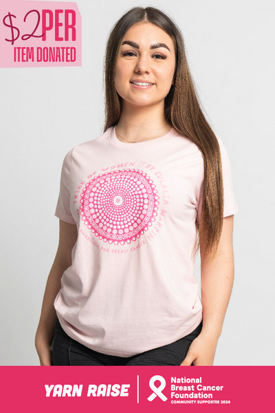 Tribe Of Women Circle Pink Cotton Crew Neck Women’s T-Shirt