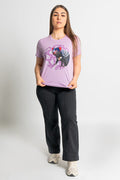 Tasmanian Devil 'Australia Wildlife Conservancy' Lavender Cotton Crew Neck Women’s T-Shirt