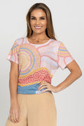 Sunset Healing Women's Fashion Top