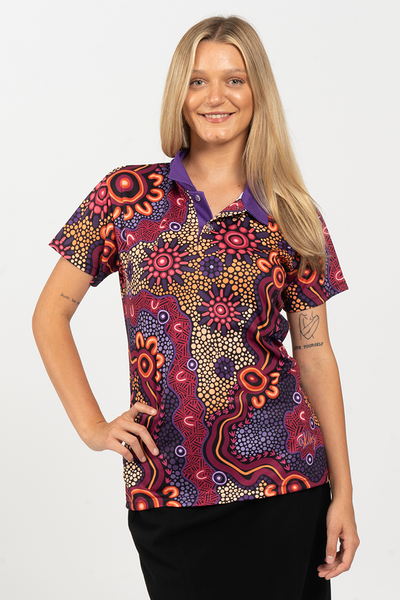 Ngabaan UPF50+ Women's Fitted Polo Shirt