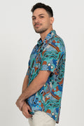 Calm Place Men's Button Up Shirt