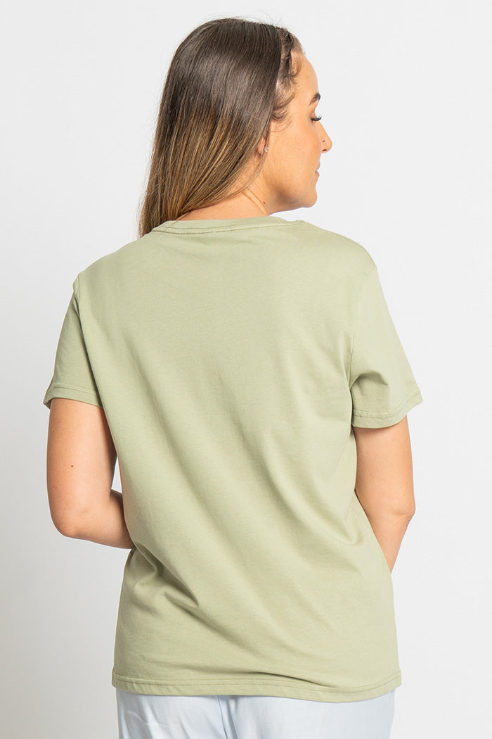 Lorikeet 'Australian Wildlife Conservancy' Pistachio Cotton Crew Neck Women’s T-Shirt