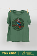 Kookaburra (Durdilapka) 'Australia Wildlife Conservancy' Sage Cotton Crew Neck Women’s T-Shirt