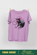 Tasmanian Devil 'Australia Wildlife Conservancy' Lavender Cotton Crew Neck Women’s T-Shirt