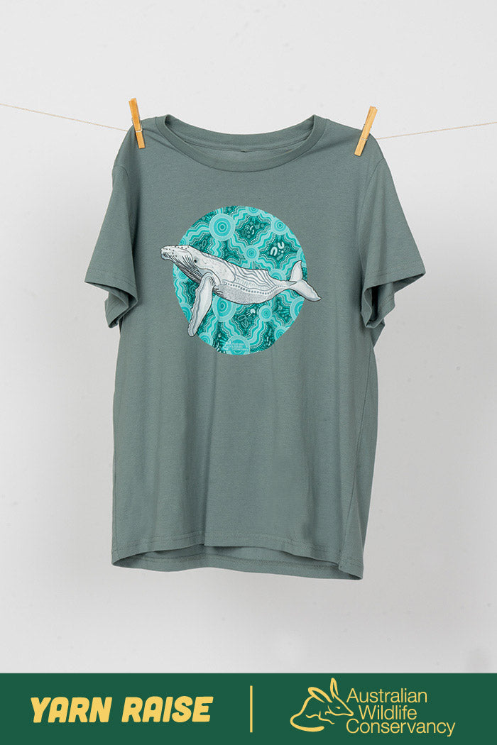 Migaloo 'Australia Wildlife Conservancy' Mineral Cotton Crew Neck Women’s T-Shirt