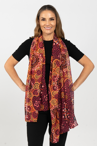 Yinaa Rectangle Chiffon Scarf