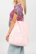 Tribe Of Women Type Pink Cotton Canvas Carry Bag