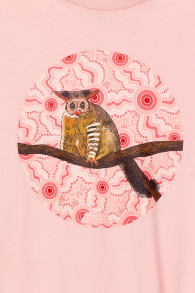 Possum (Batja) 'Australian Wildlife Conservancy' Pink Cotton Crew Neck Kids T-Shirt