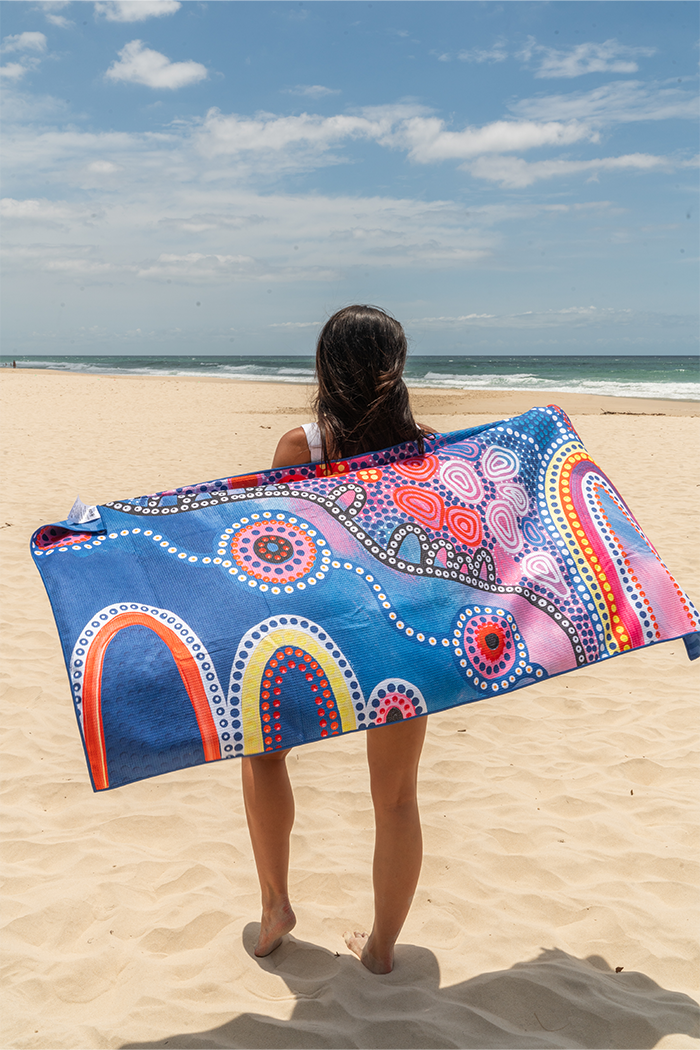 Autumn Sand Free rPET Beach Towel (80x160cm)