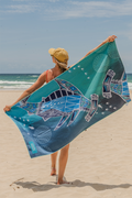 Hammerhead School Sand Free rPET Beach Towel (80x160cm)