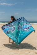 Hammerhead School Sand Free rPET Beach Towel (160x160cm)