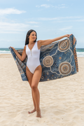 Yilawura (Night) Sand Free rPET Beach Towel (80x160cm)