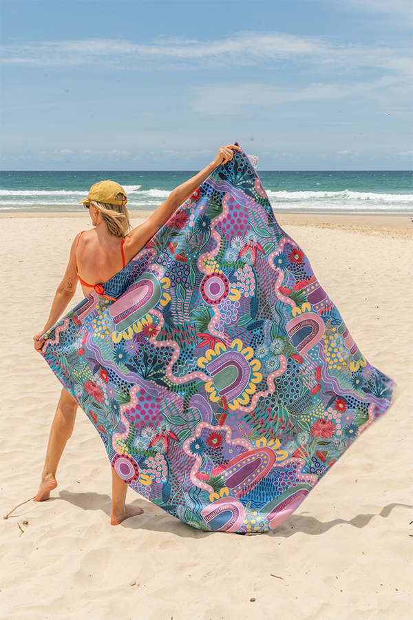 A Chapter Closing Sand Free rPET Beach Towel (160x160cm)