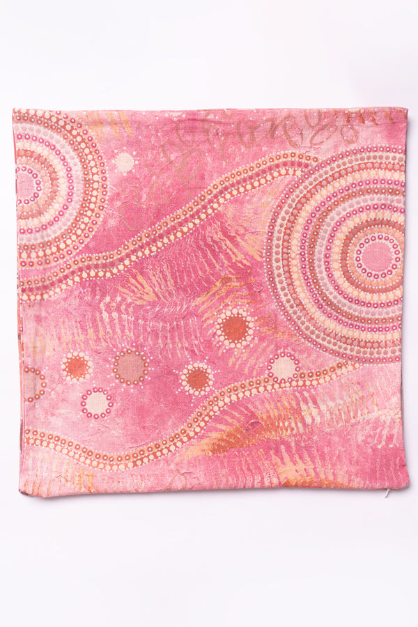 Wambuwanbunmarra (Mix) Linen Cushion Cover (45cm x 45cm)