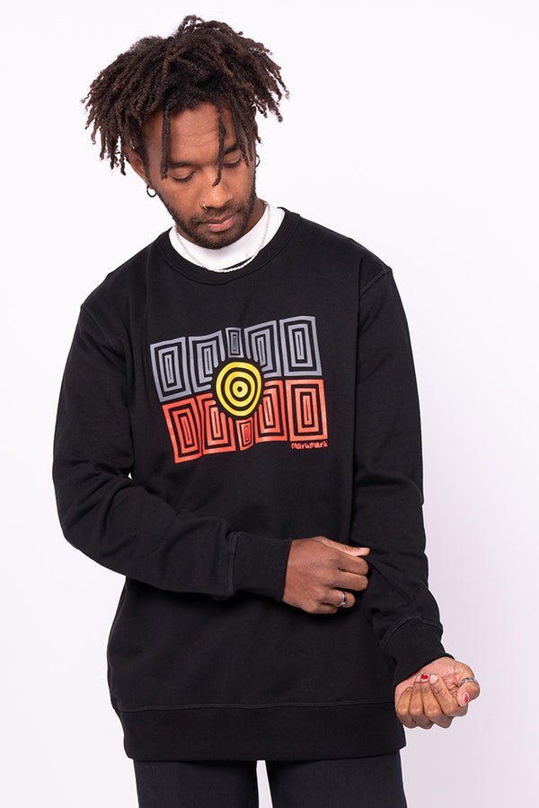 Strong Community Black Premium Cotton Crew Neck Unisex Sweater