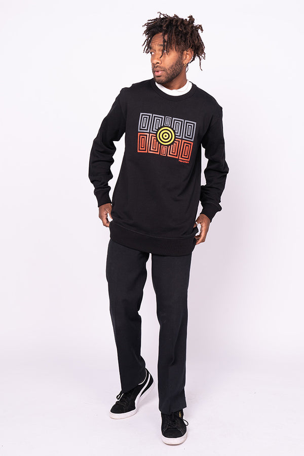 Strong Community Black Premium Cotton Crew Neck Unisex Sweater