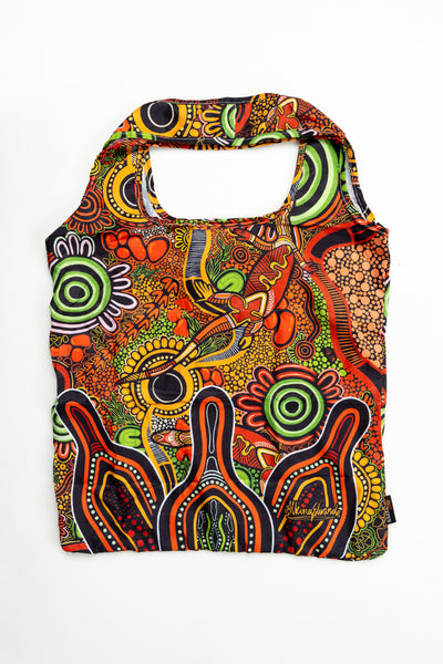 Proud & Deadly NAIDOC 2024 rPET Reusable Fold-Up Shopping Bag