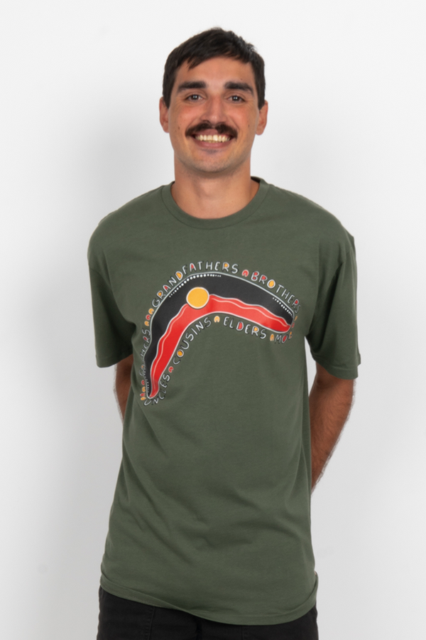 Brotherhood Boomerang Cypress Cotton Crew Neck Unisex T-Shirt