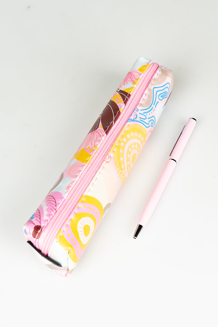 Kindling Small Rectangular Pencil Case with Pen