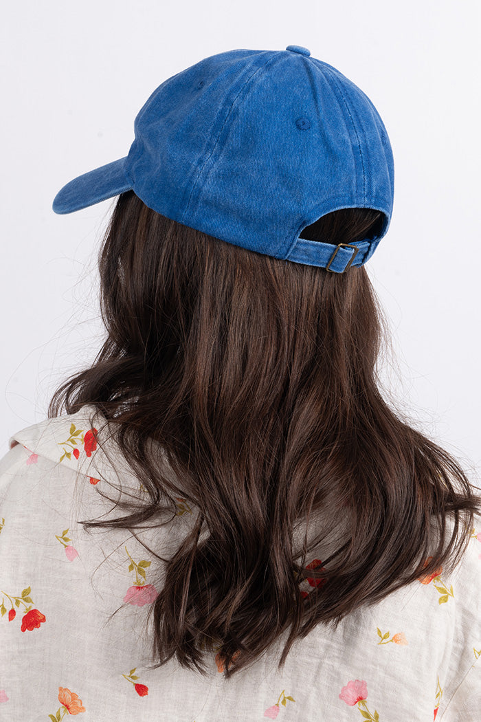 Heart Aboriginal Flag Royal Blue Vintage Washed Cap