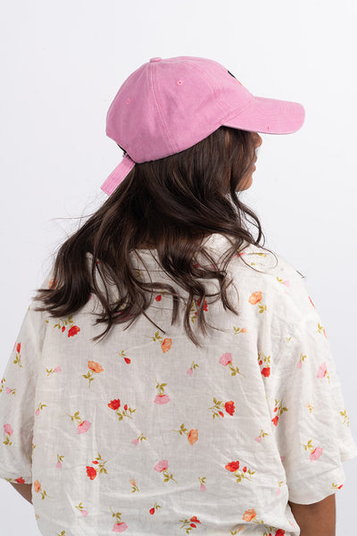 "Raise The Flag" Aboriginal Flag Pink Vintage Washed Cap